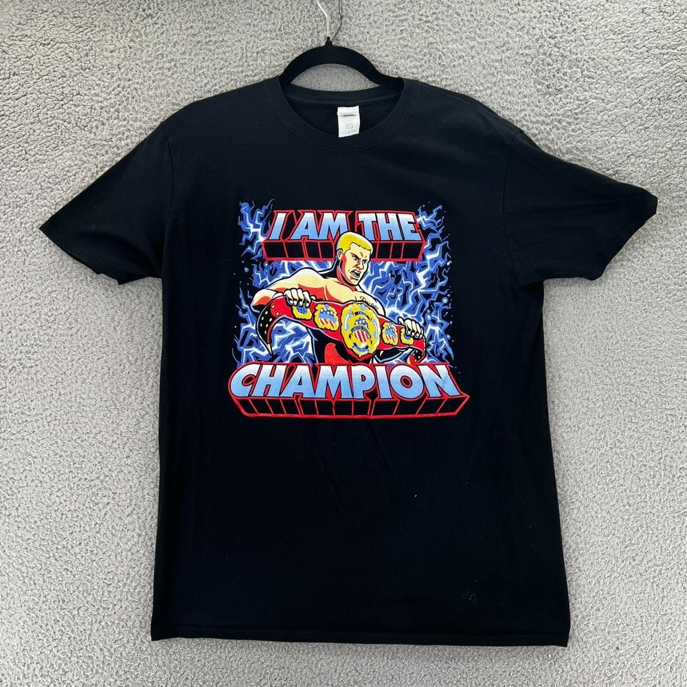 Cody‎ Rhodes "I Am The Champion" T-Shirt Men L American Nightmare AEW WWE WWF